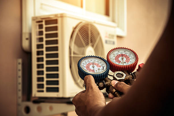 Professional Ductwork Repair technician working in Westport Point, MA